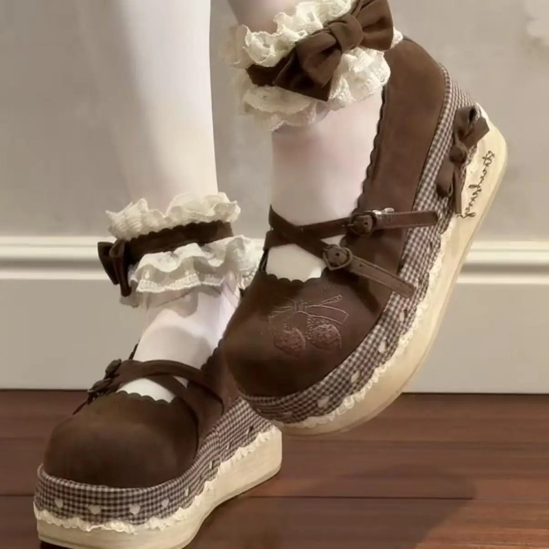 Women Shoes Size Chart - Lolita High Heels Height Increasing Thick