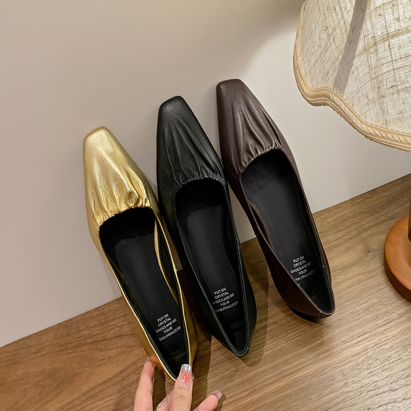 Women'S Shoes For Work - Women's new spring and autumn leather