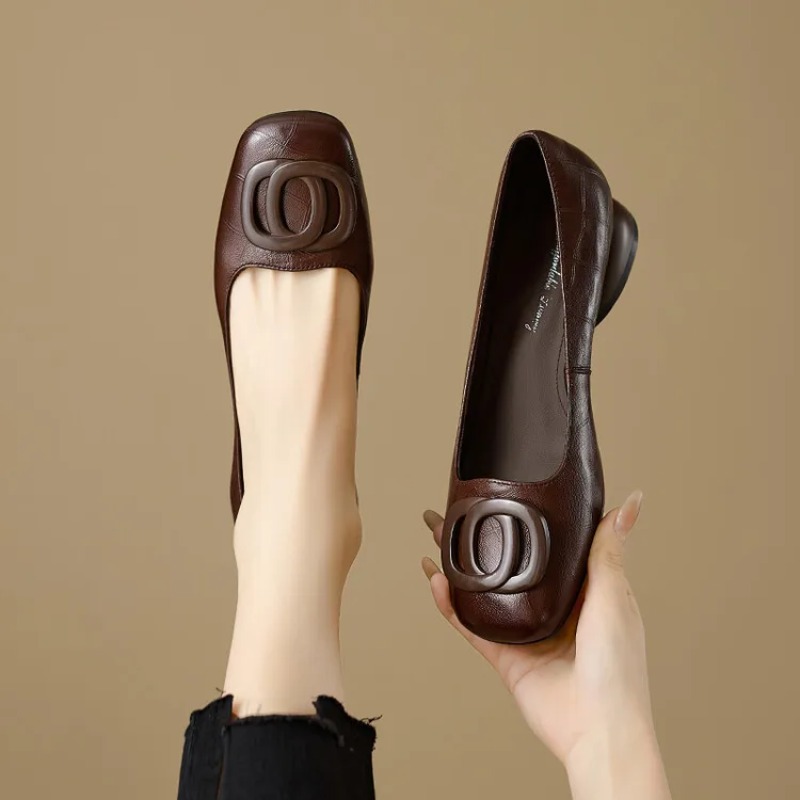 Women'S Heels - French Style Women Shoes Pumps Leather