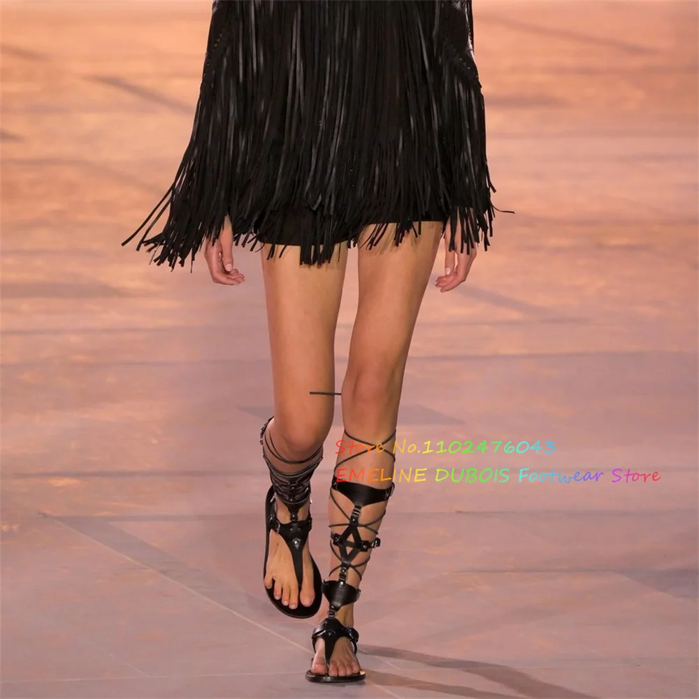 Newest Roman Style Flat Bottom - Women'S Shoes Trendy ulasan dan harga