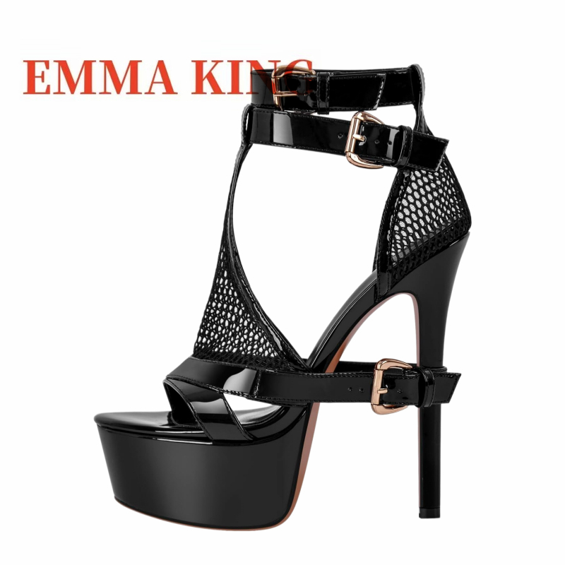 Yellow Mesh Platform Heeled Sa - Women'S Shoes Trendy ulasan dan harga