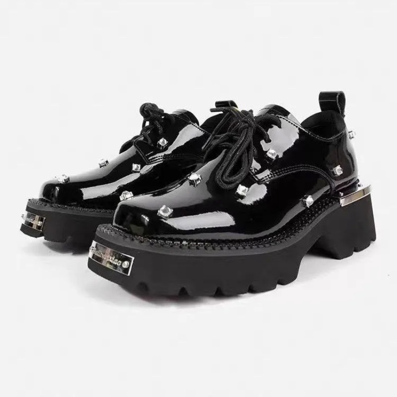 Women Loafers Crystal Platform - Women'S Shoes Trending 2025 ulasan dan harga