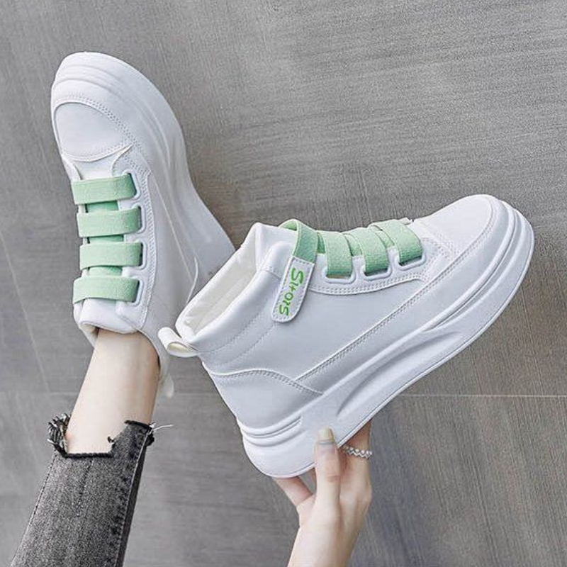 Versatile White High Top Sneak - Women Shoes Must Have ulasan dan harga
