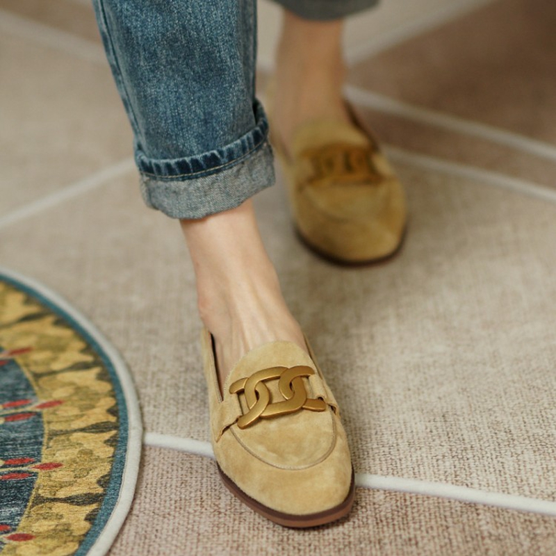 Suede Leather Women Loafers Sp - Women Shoes Casual ulasan dan harga