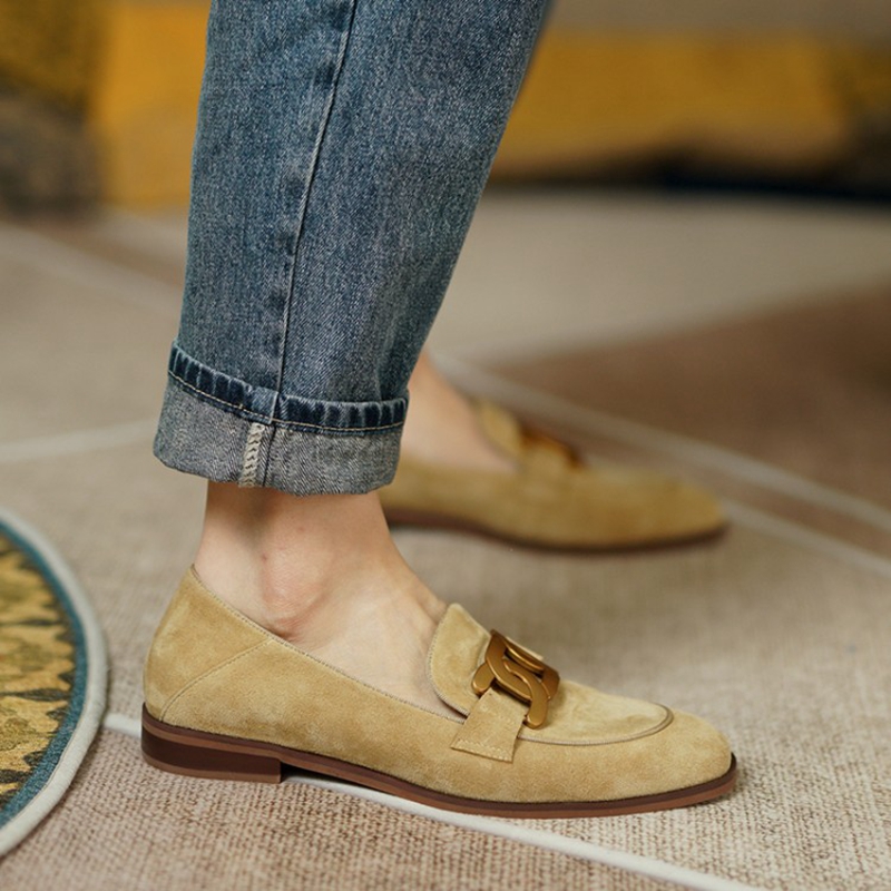 Suede Leather Women Loafers Sp - Women Shoes Casual ulasan dan harga