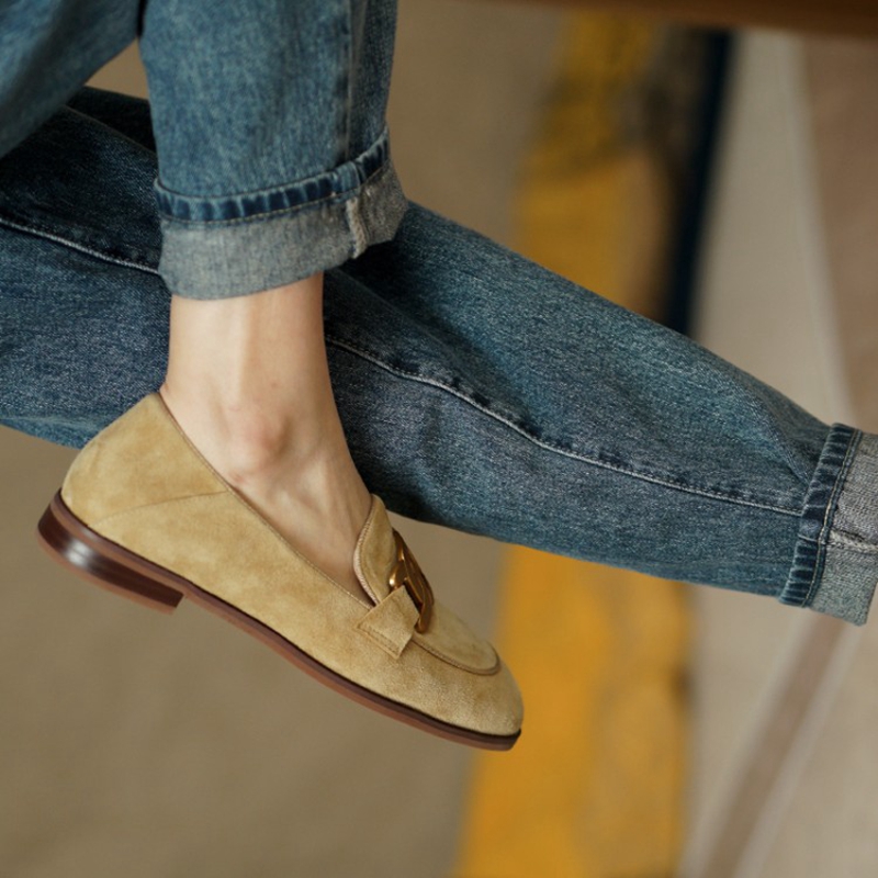 Suede Leather Women Loafers Sp - Women Shoes Casual ulasan dan harga