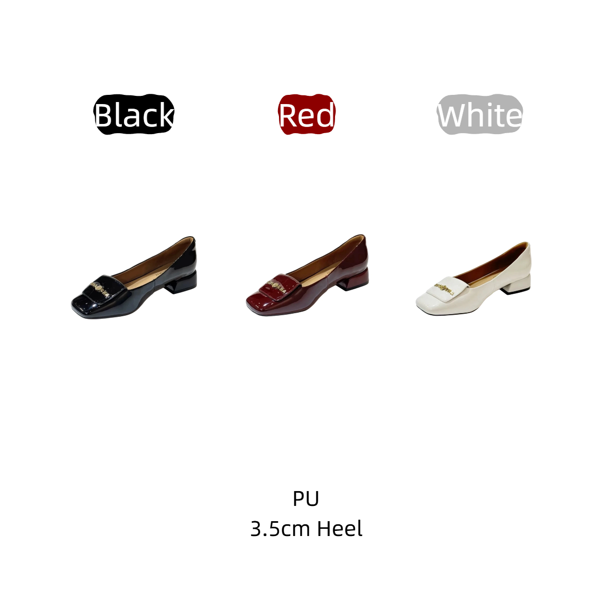 Women's Retro Square Toe Block - Women'S Shoes For Work ulasan dan harga