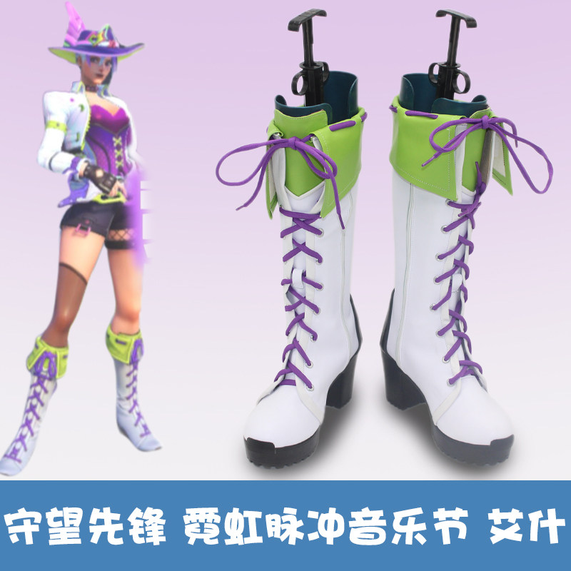 Anime Neon Pulse Ashe Cosplay  - Women Shoes Japan ulasan dan harga