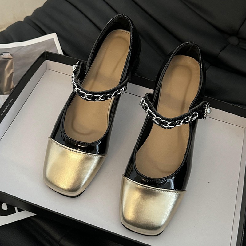 2026 Pearl Clasp Thick-Topped  - Women'S Heels ulasan dan harga