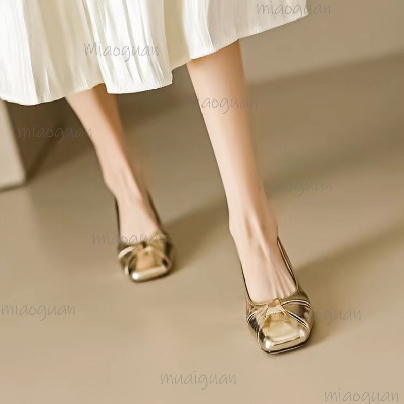 Cover Toe Low Heel Pumps Women - Women Shoes Casual ulasan dan harga