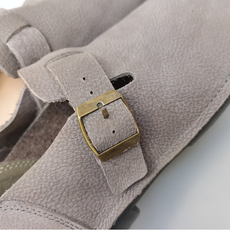 Careaymade-Genuine leather pur - Women Shoes For Big Feet ulasan dan harga