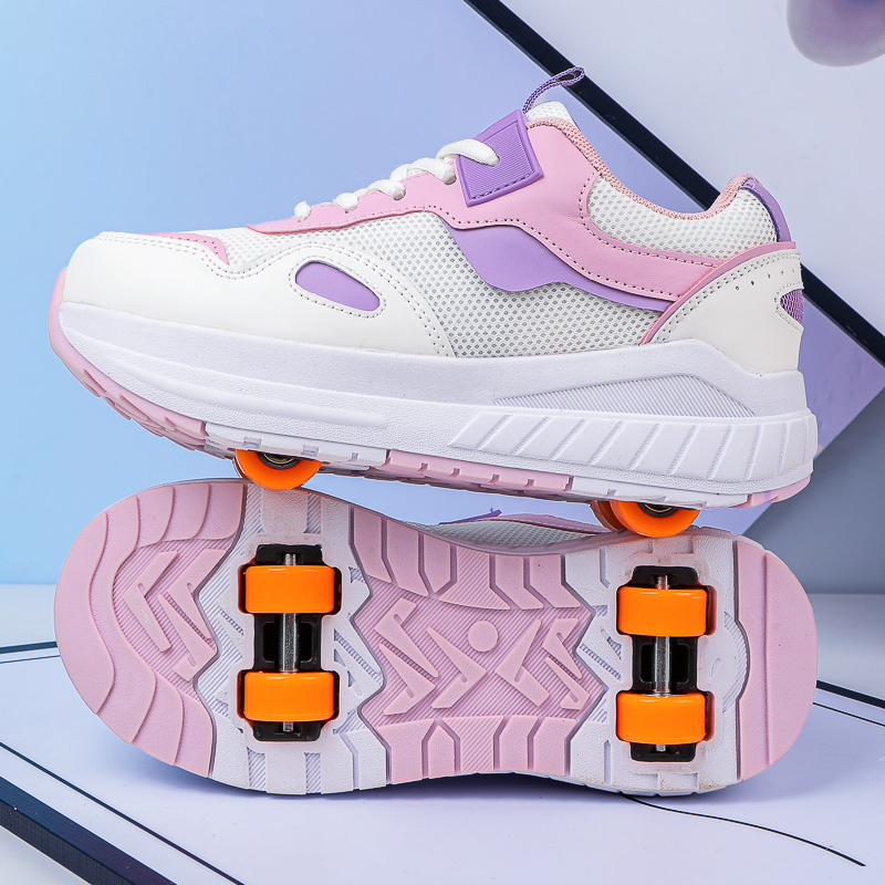 Kids Roller Skates 4 Wheels De - Women Shoes Running ulasan dan harga