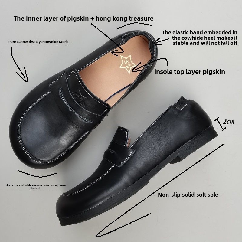 Natural Leather Wide Women's S - Women Shoes For Big Feet ulasan dan harga