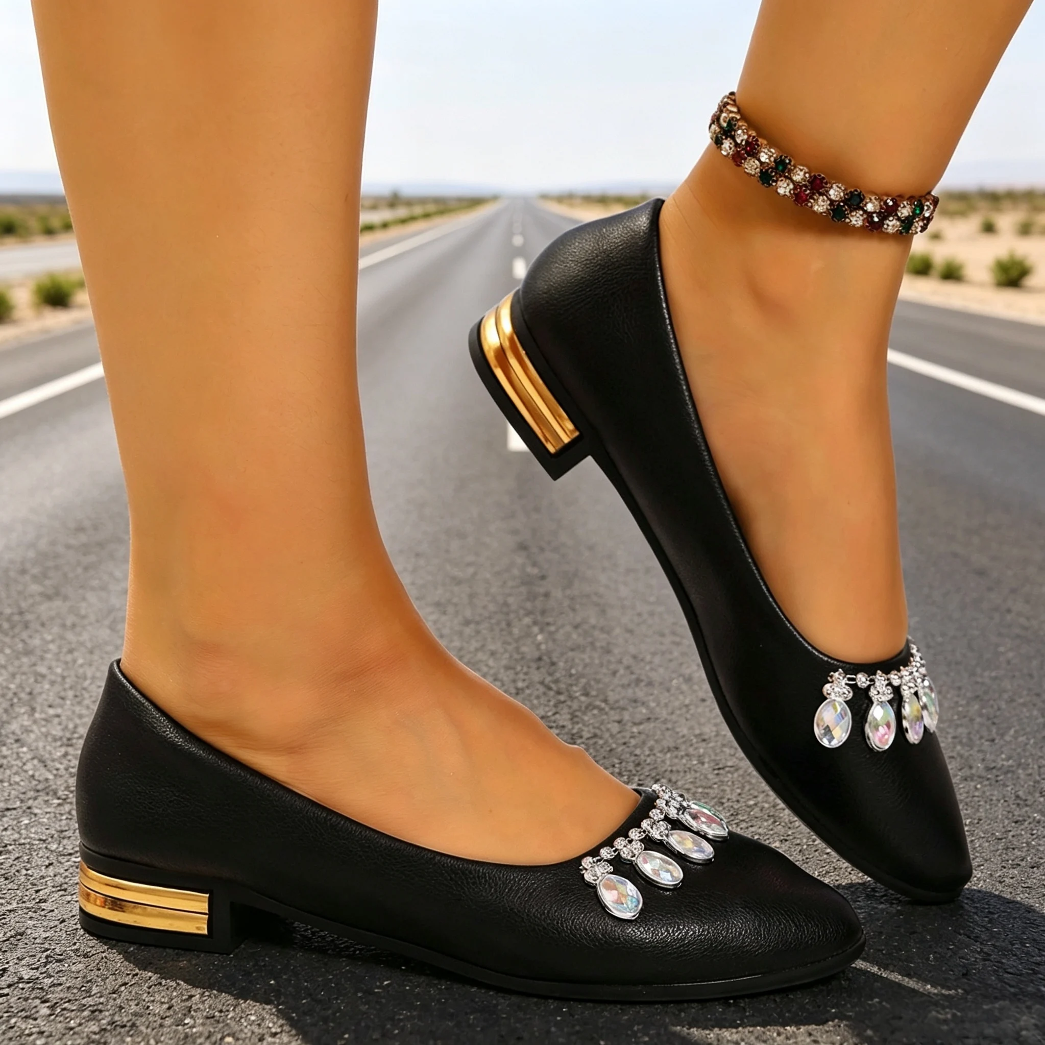 Women Flats Pointed Toe Ballet - Women Shoes Casual ulasan dan harga