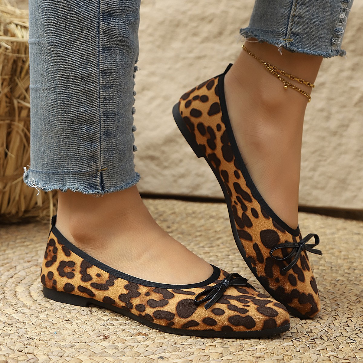 2026 Leopard Flats Women Round - Women'S Shoes For Work ulasan dan harga