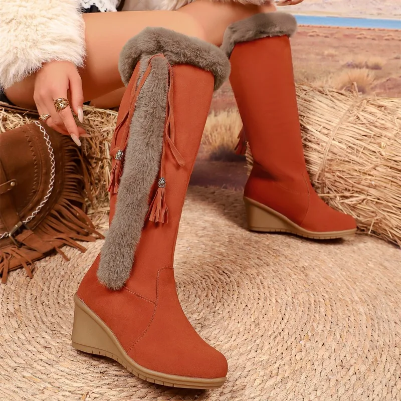2027 New Wedge Long Women Boot - Women Shoes In Australia ulasan dan harga