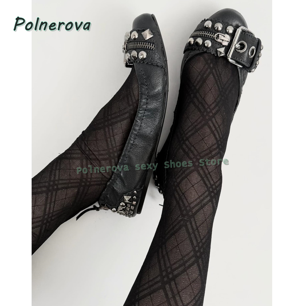 Rivet Belt Buckle Mary Jane Sh - Women Shoes Casual ulasan dan harga