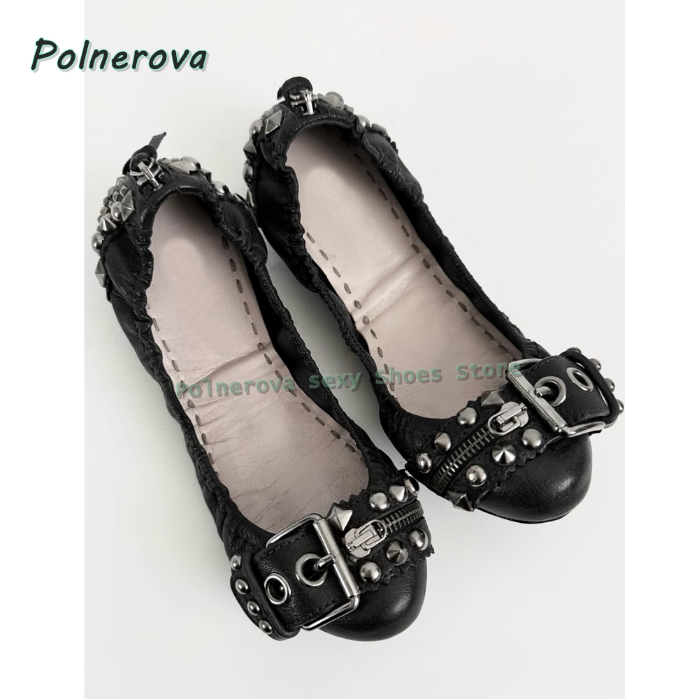 Rivet Belt Buckle Mary Jane Sh - Women Shoes Casual ulasan dan harga