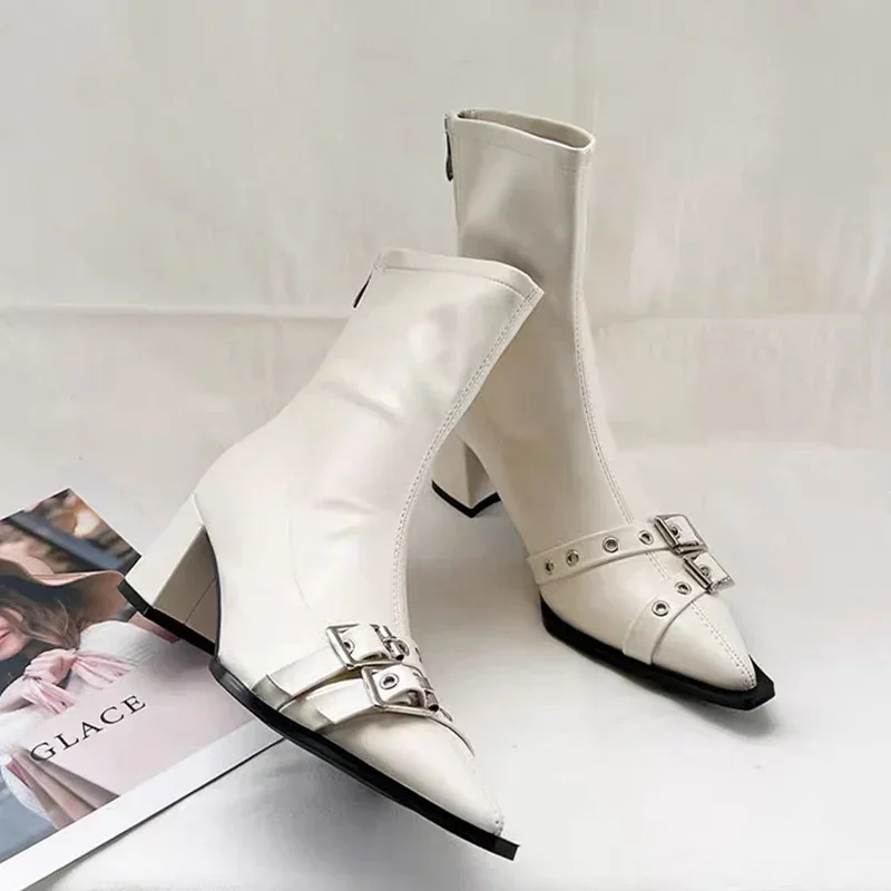 High Heels Ankle Boots Women C - Women'S Shoes Trending 2025 ulasan dan harga