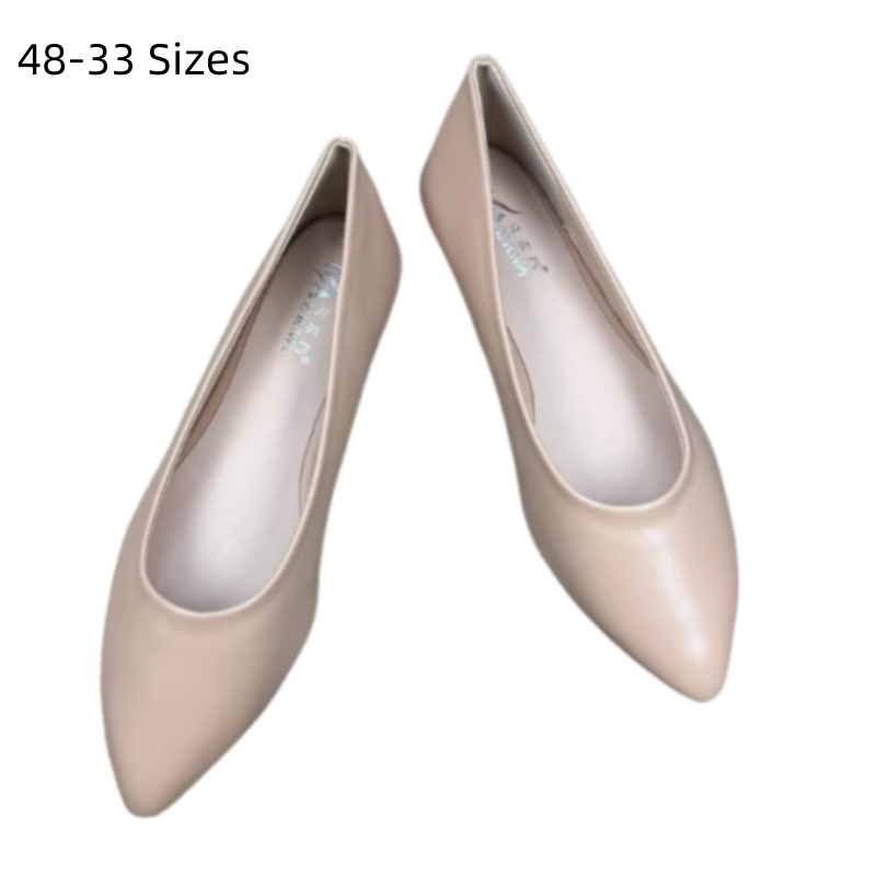 Women Simple Flats Pointed Tol - Women Shoes For Big Feet ulasan dan harga